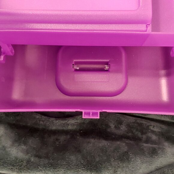 CABOODLES VINTAGE MAKEUP CASE ORGANIZER WITH MIRROR KISS LIP LATCH - Picture 16 of 16